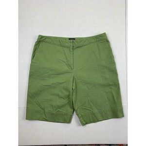 Izod Womens size 12 stretch shorts Green Tea pockets (33x10) Canvas
